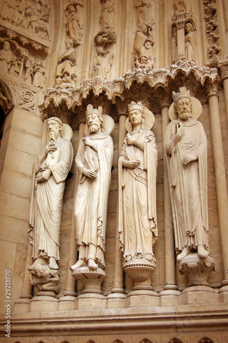 Detail of Notre dame de Paris, France