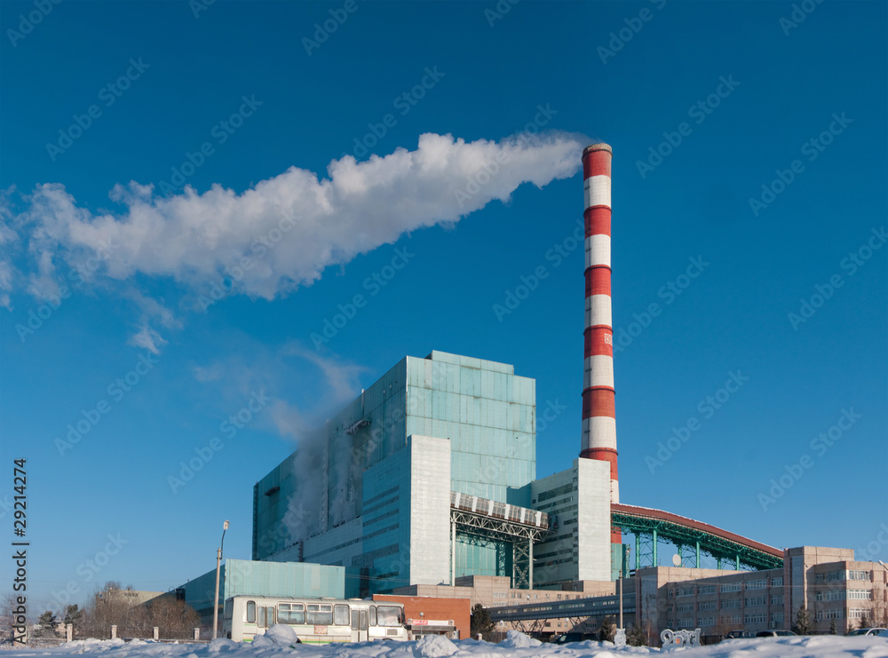 Power station. Industrial production. Power station. Industrial production.
