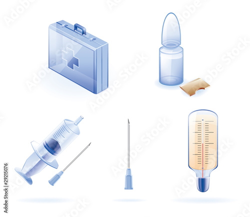 Medkit icon set