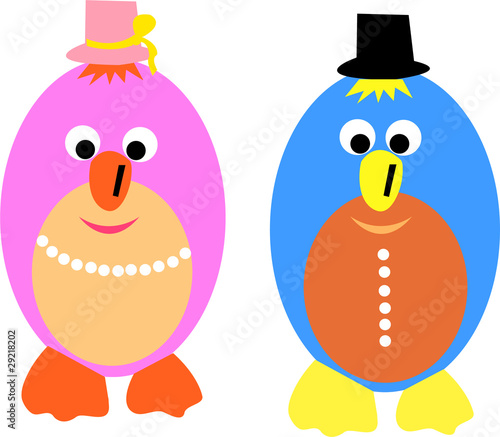 happy eggs - vector