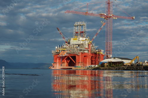 Obraz w ramie drilling rig