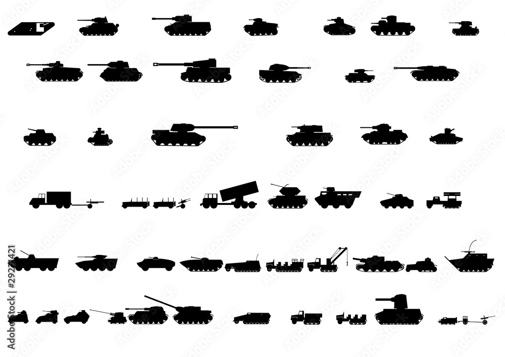 Silhouettes of vehicles 3 Silhouettes of vehicles 3