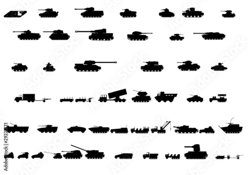 Silhouettes of vehicles 3
