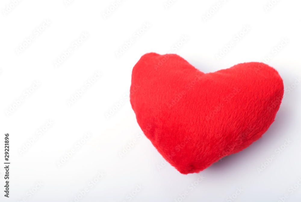 red fur heart