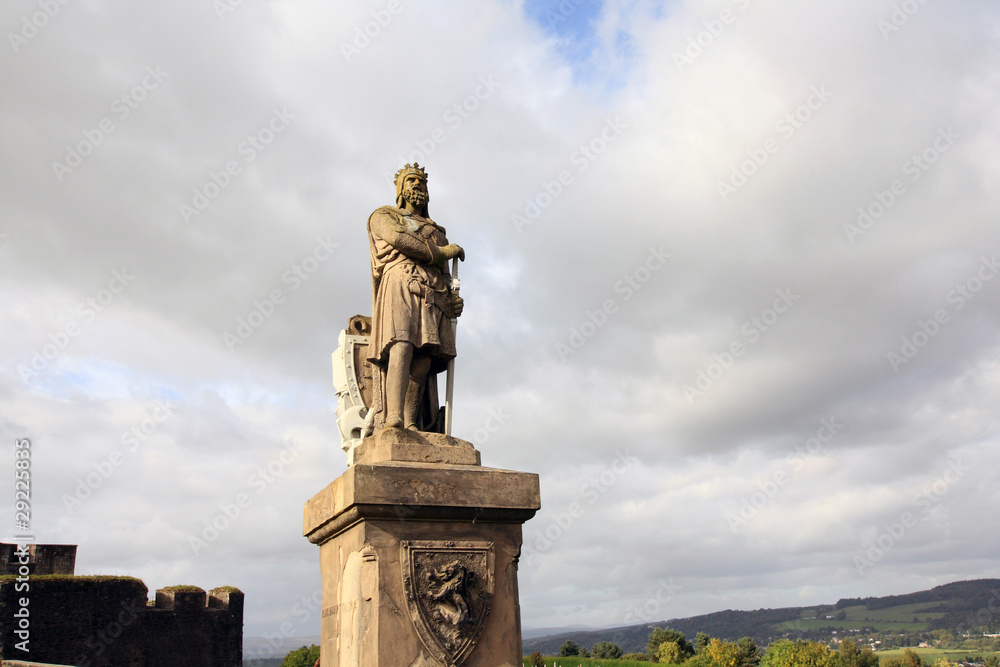 Robert the Bruce monument, in front of Stirling Castle