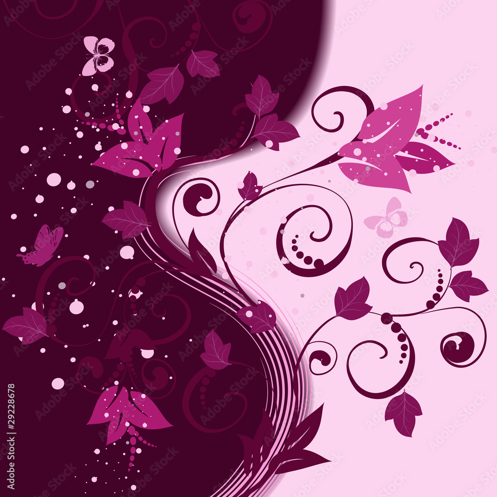 floral pattern abstract background