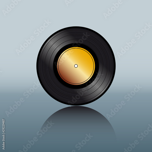 Logo golden disc # Vector