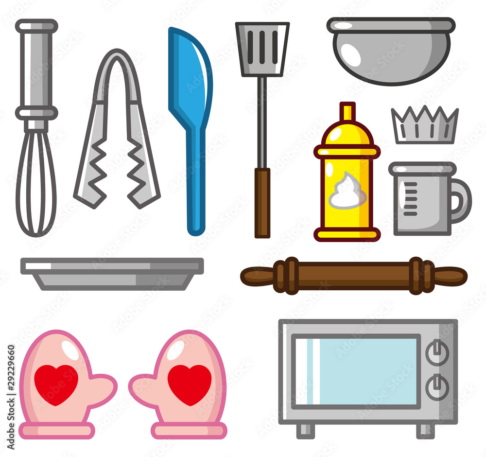 Obraz premium cartoon baking tool icon
