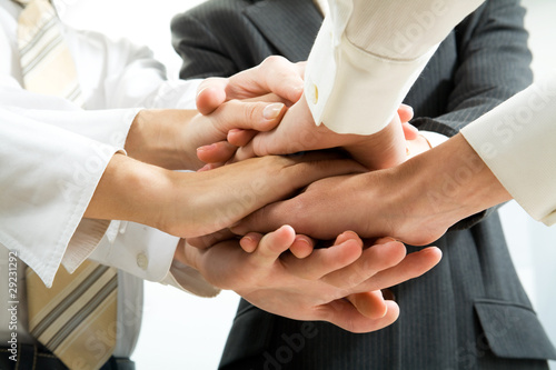 Business people hands photo