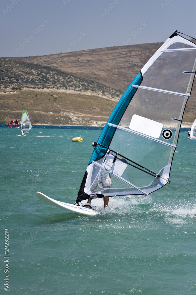 Naklejka premium Windsurfing
