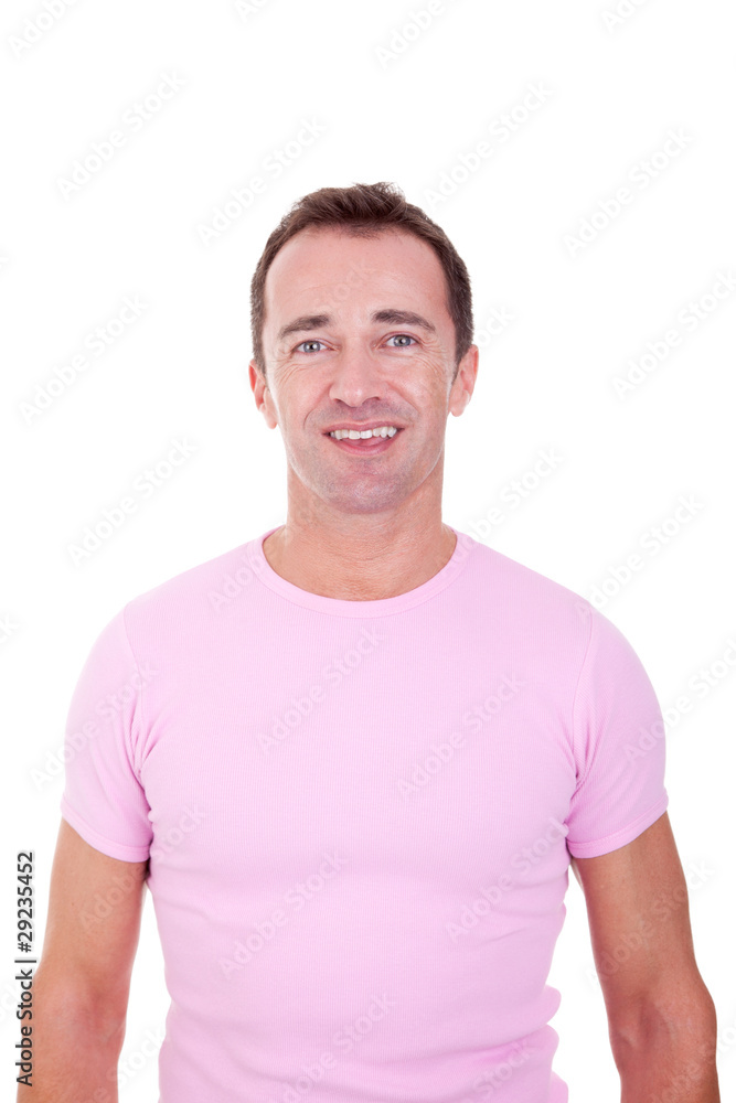 Portrait of a handsome middle-age man smiling Portrait of a handsome middle-age man smiling
