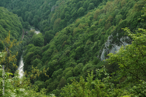 Deep valley. Vadu Crisului gorge, Transylvania, Romania
