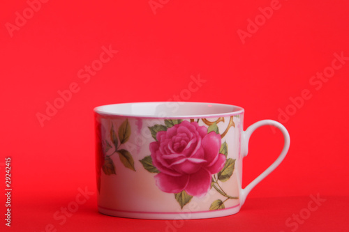 cup red background