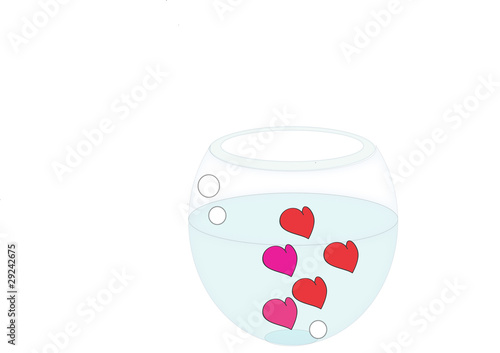 Boccia con cuori