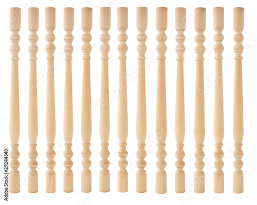 Fotografie Unpainted banisters