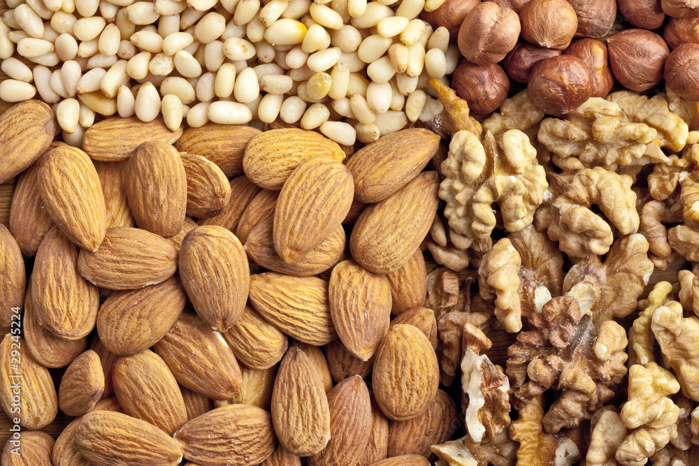 Fototapeta premium Different nuts