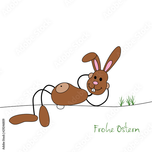 Lümmelnder Osterhase