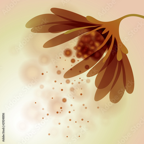 Abstract honey flower
