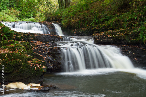 Fototapeta Naklejka Na Ścianę i Meble -  Beautiful cascades of Clare Glens - Ireland