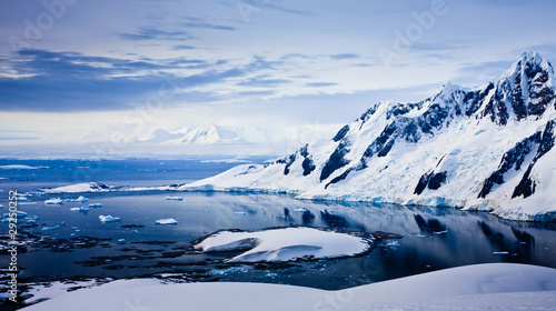 Beautiful snow-capped mountains