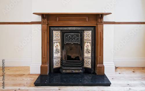 antique fireplace