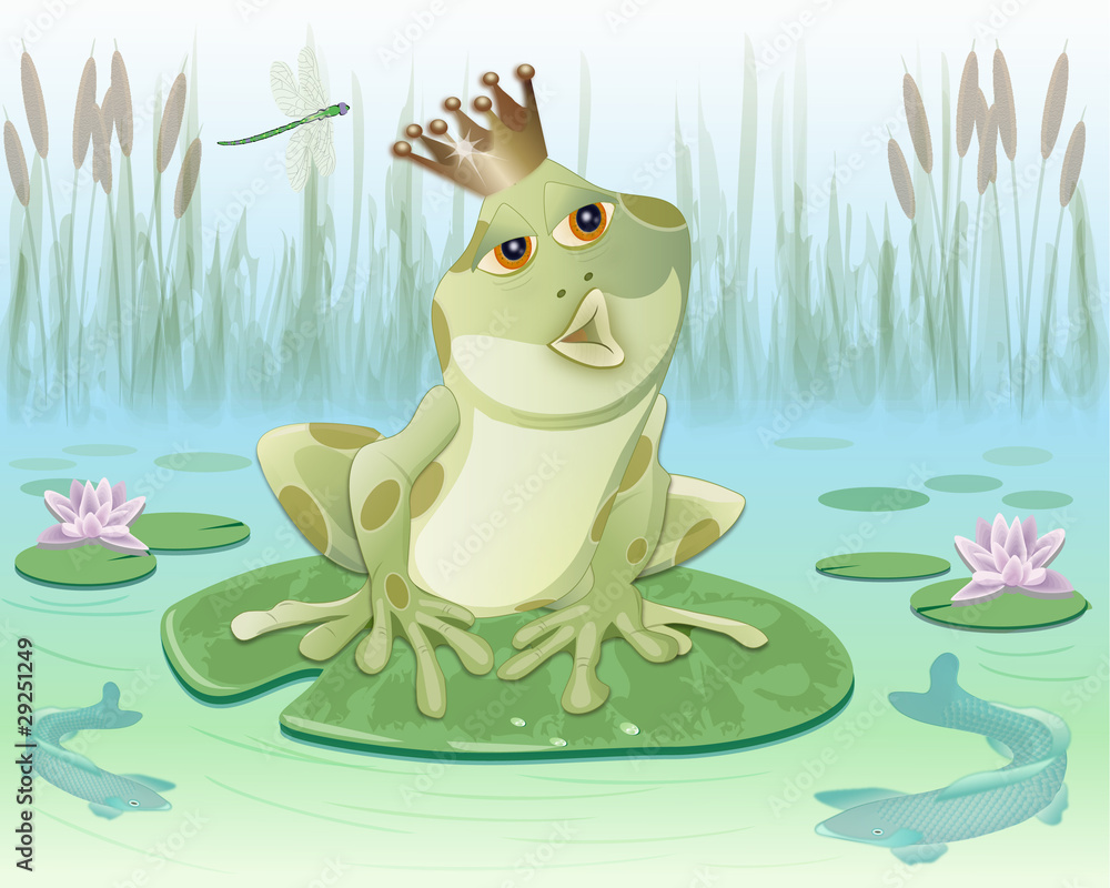 froschkönig im teich Adobe Stock