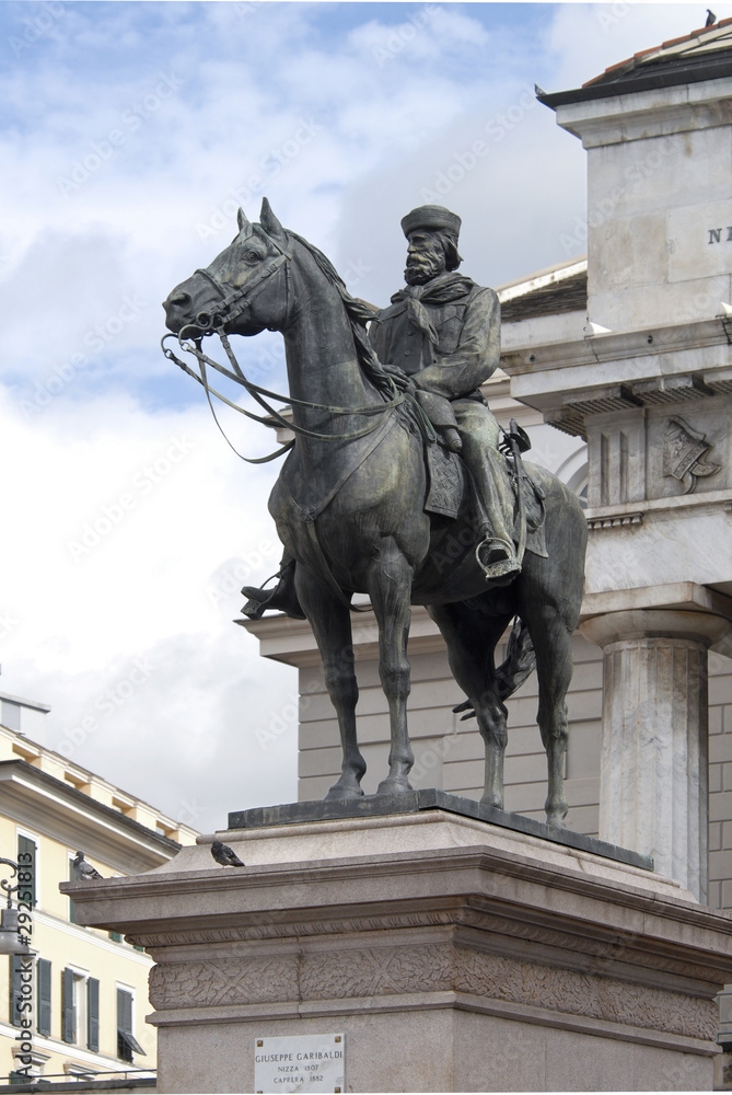 Garibaldi statue, Genoa, Italy