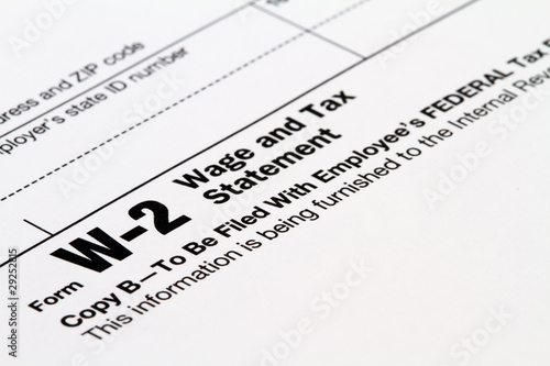 tax statement W-2 photo