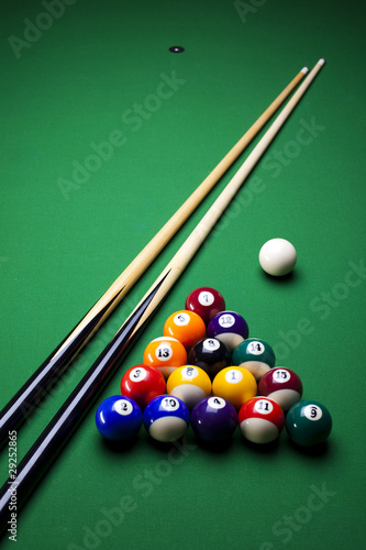 Billiard game photo
