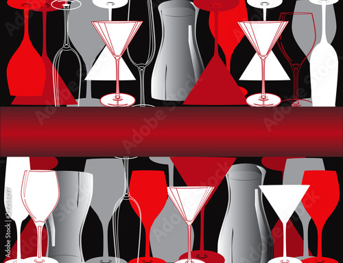 bar restaurant lounge coffee women Illustration vector