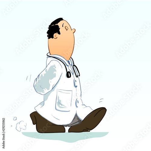 Detailed Vector illustration of a doctor