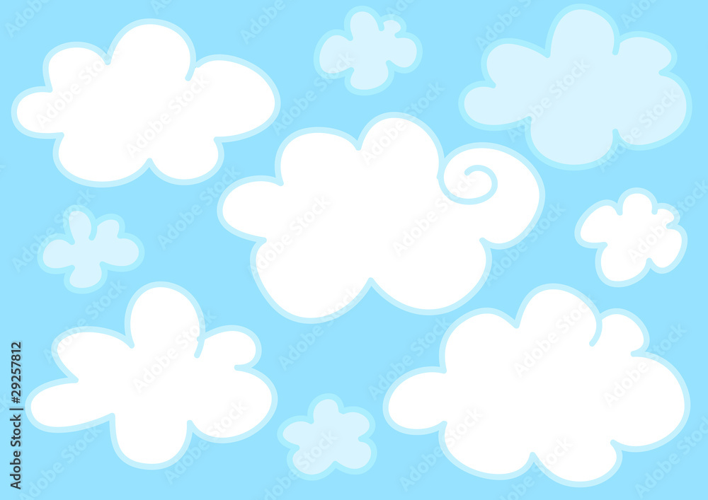 Sfondo azzurro con nuvole
