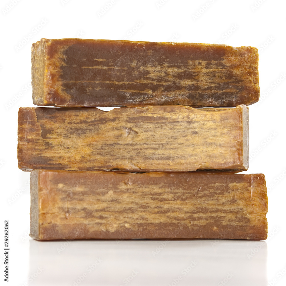 Fototapeta premium Bar of the brown soap