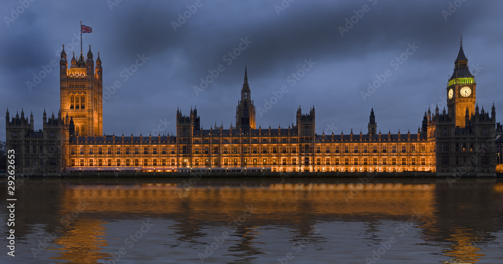 Houses of Parliament, also known as the Palace of Westminster