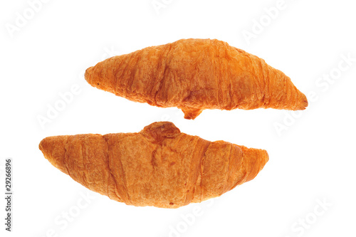 Two Curry Puffs Isolated On A White Background