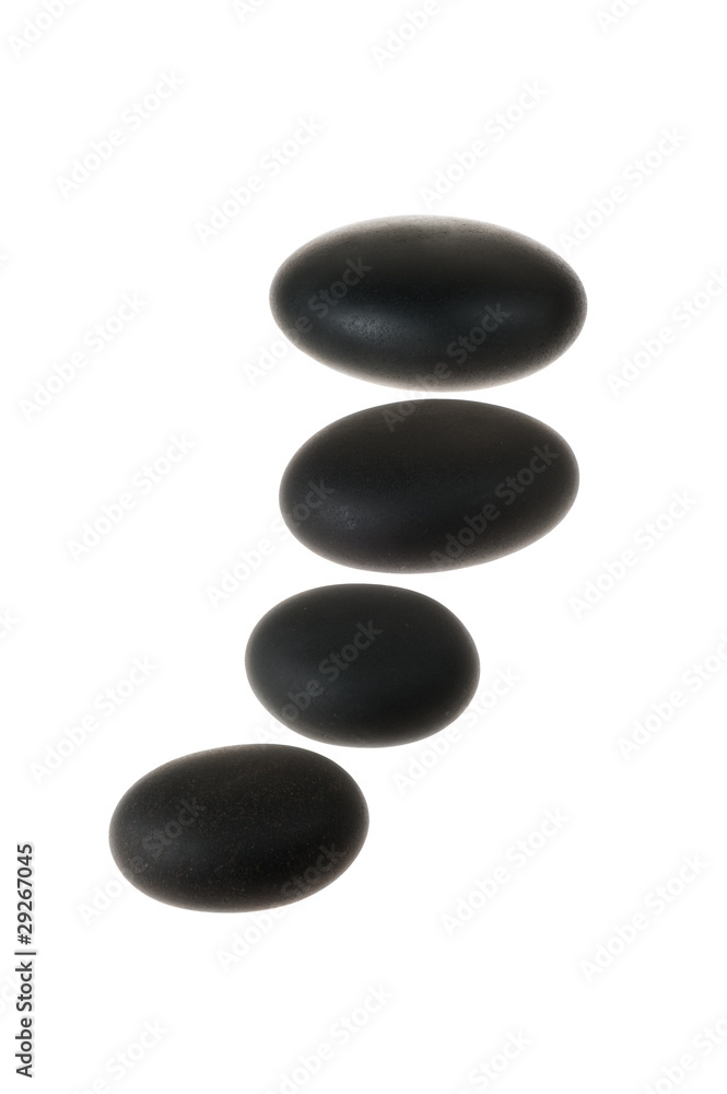 SPA Stones Isolated Over White Background SPA Stones Isolated Over White Background