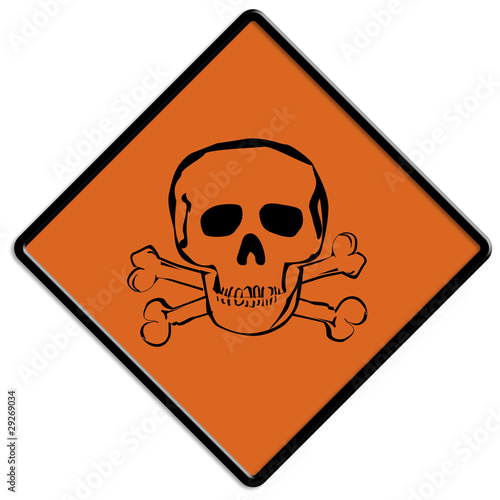 Gift Schild Warnung