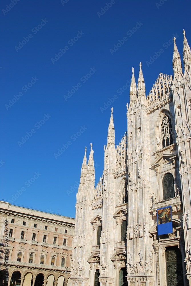 The Duomo, gothic cathedral of Milan, Lombardy, Italy