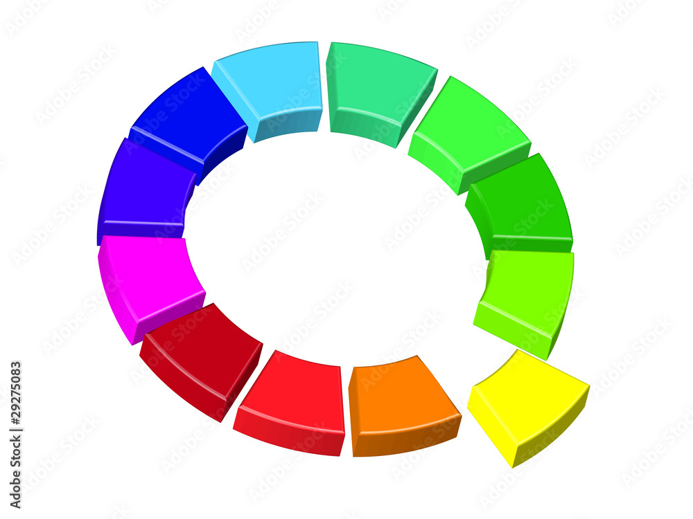 Obraz premium Farben Palette bunt Regenbogen