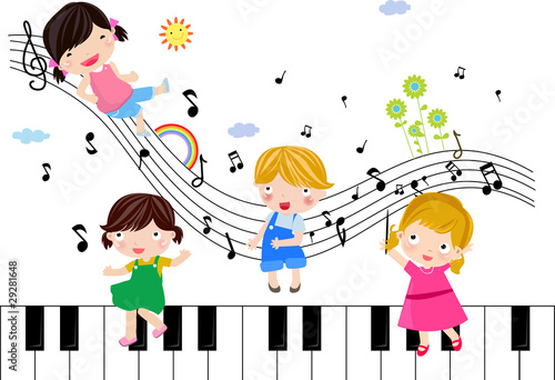 Children playing Musical