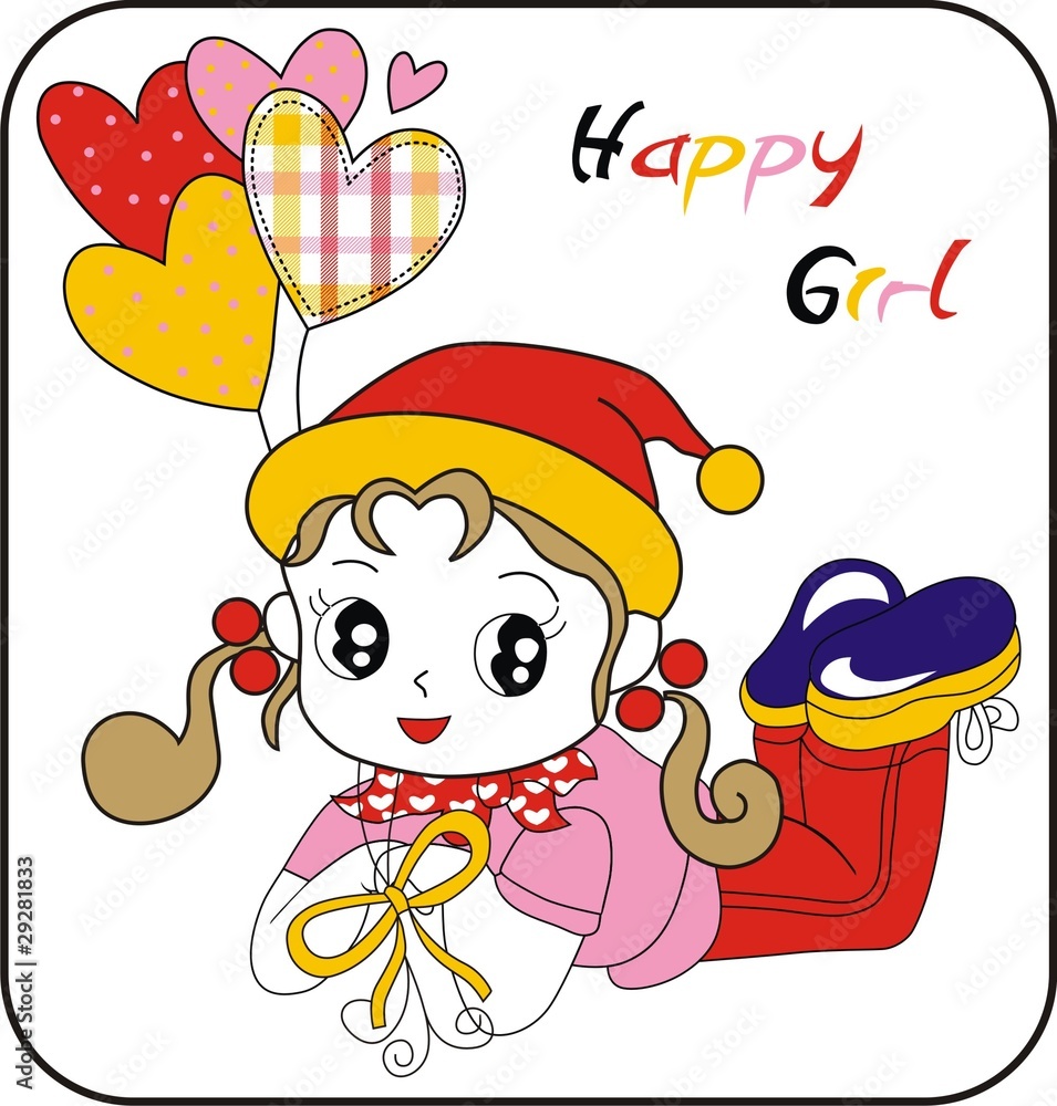 Fototapeta premium cute girl