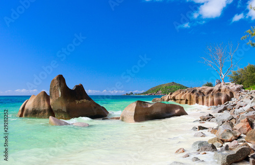 Idyllic beach in Seychelles