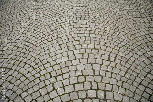 cobble stone pattern pavement