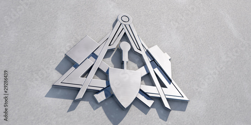 zunftzeichen maurer 3d