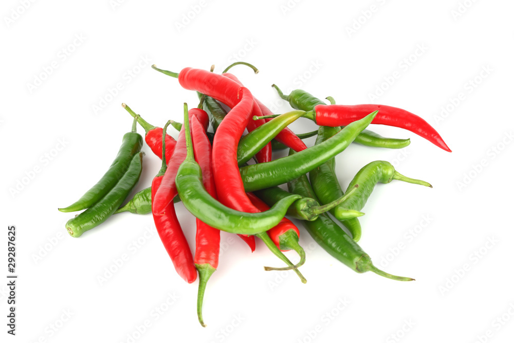 mixed chilli pile