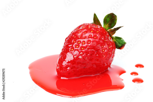 strawberry in syrup