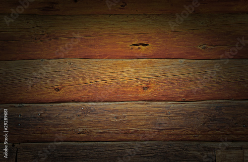 Obsolete wooden logs