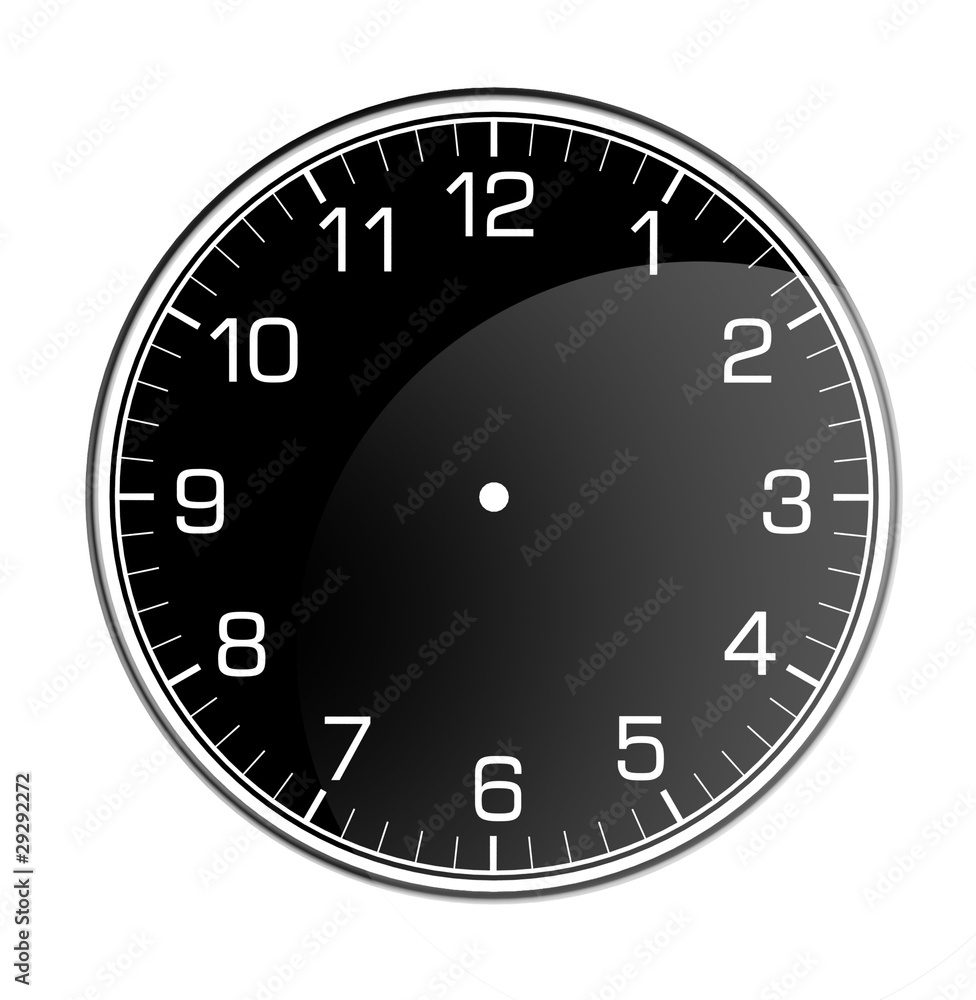 3d classic wall clock on white background 3d classic wall clock on white background
