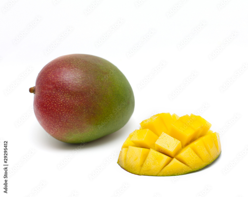 mango on white background mango on white background