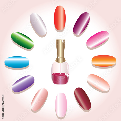 Color nails and nail polish